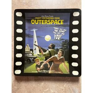 Mulberry Home Collection Creepy Encounters From Outerspace Dinner Plate